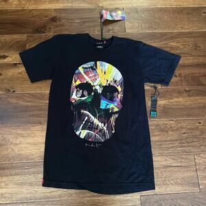 NWT Levis x Damien Hirst Spin Art Skull Tee T-Shirt Crew Small Limited Edition